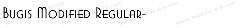 Bugis Modified Regular字体转换